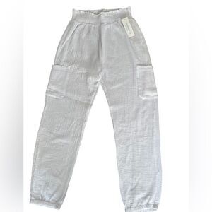 Dreamers White Textured Pants